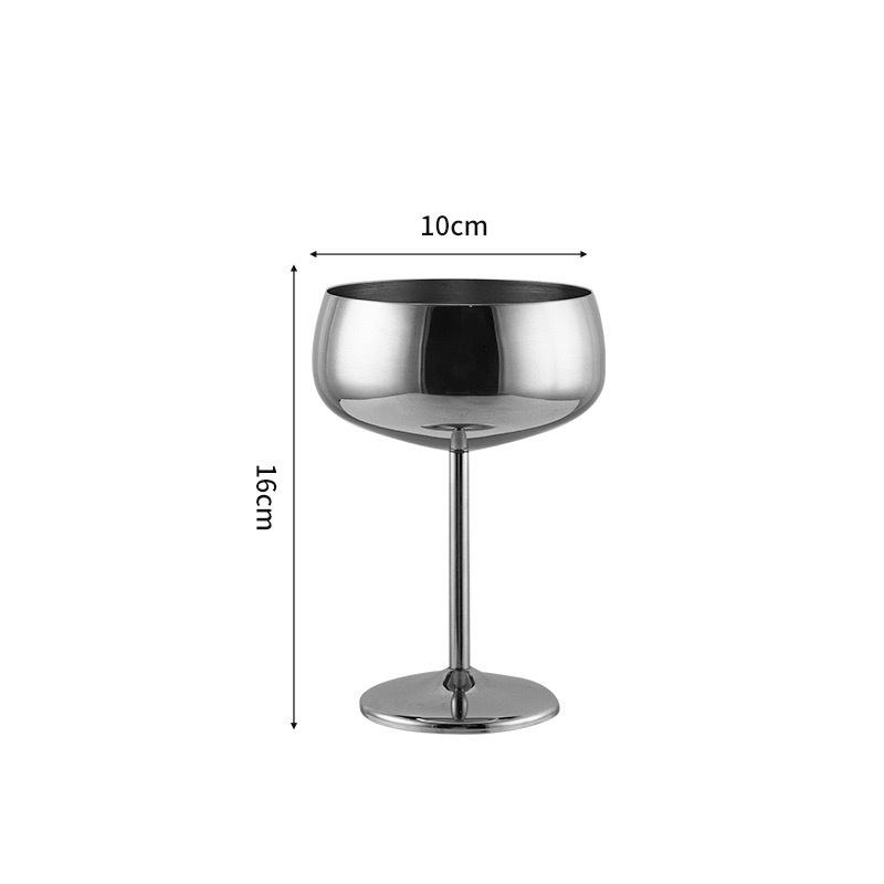 Stainless Steel Champagne Glases Electroplating Agave Cup Liquor Cocktail Goblet Juice Tumbler Party Restaurant Drinkware Cup