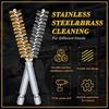 12Pieces Cleaning Brush for Power Drill Impact Driver with Different Size for Cleaning Steel Parts,Machinery,Metal Parts
