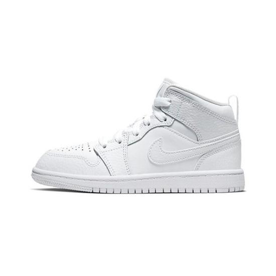 Jordan 1 Mid Тройной Белый - 640734-130 EU 31 белый