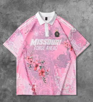 2026 summer new men's short-sleeved POLO shirt, street casual, soft and comfortable, 3D pattern printing