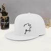 Simple Cat Print Design Flat Brim Hat Unisex Fashionable Outdoor Breathable Duck Bill Sports Hat