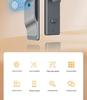 SmartLock with Face Recognition, Real-Time Monitoring, Mobile Remote Access, Graffiti-Proof Design, Tuya App, Password & Fingerprint Unlock.