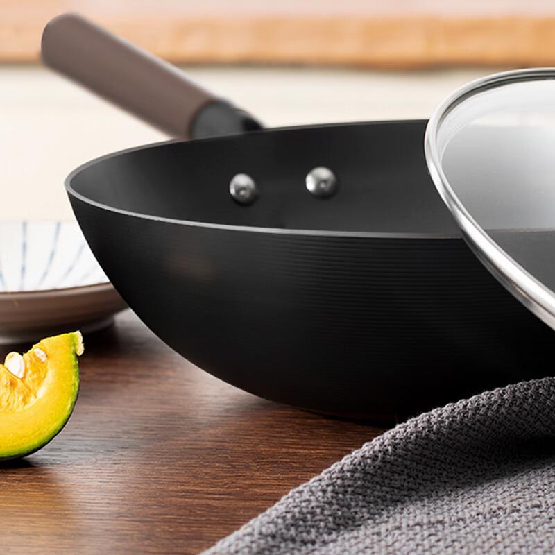 ASD Lightweight Pure Iron Non-Stick Stir-Fry Wok