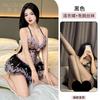 Xiucaisha pure lace floral embroidery suspender tutu skirt waist thin perspective sex underwear empty pajamas