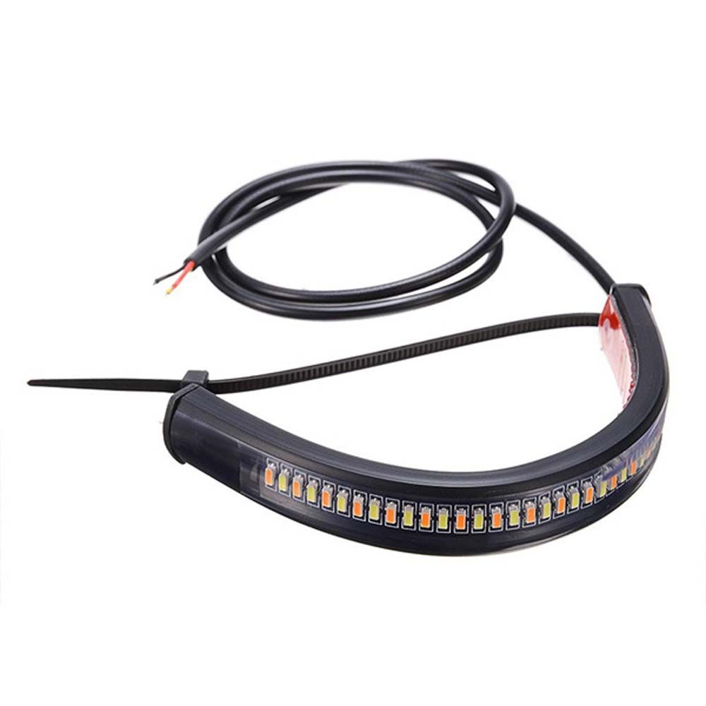 LED Daytime Running Lamp Motor Flasher Light Motorcycle Turn Signal Light Ring Fork Strip Lamp