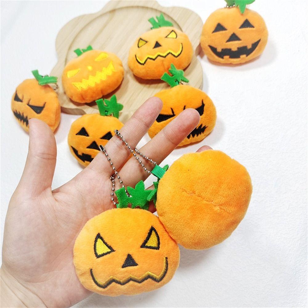 Plush Doll Halloween Bag Pendant Bag Charm Pumpkin Doll Keyring Pumpkin Keychain  Bag Ornaments