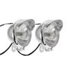 1 Pair Chrome Universal Motorcycle Fog Lights Headlight Lamp DC12V For Harley Touring Sportster XL 883 1200 72 48 Dyna Softail
