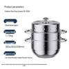 Macaiiroos Stainless Steel Multi-layer Steamer Pot