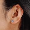 Eease Women's Blue Star Stud Earrings - Delicate Ear Jewelry