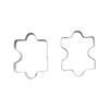 Puzzle 4Pcs Decorating Cookies Cutter Cake Mould Jigsaw Stainless Steel Tool