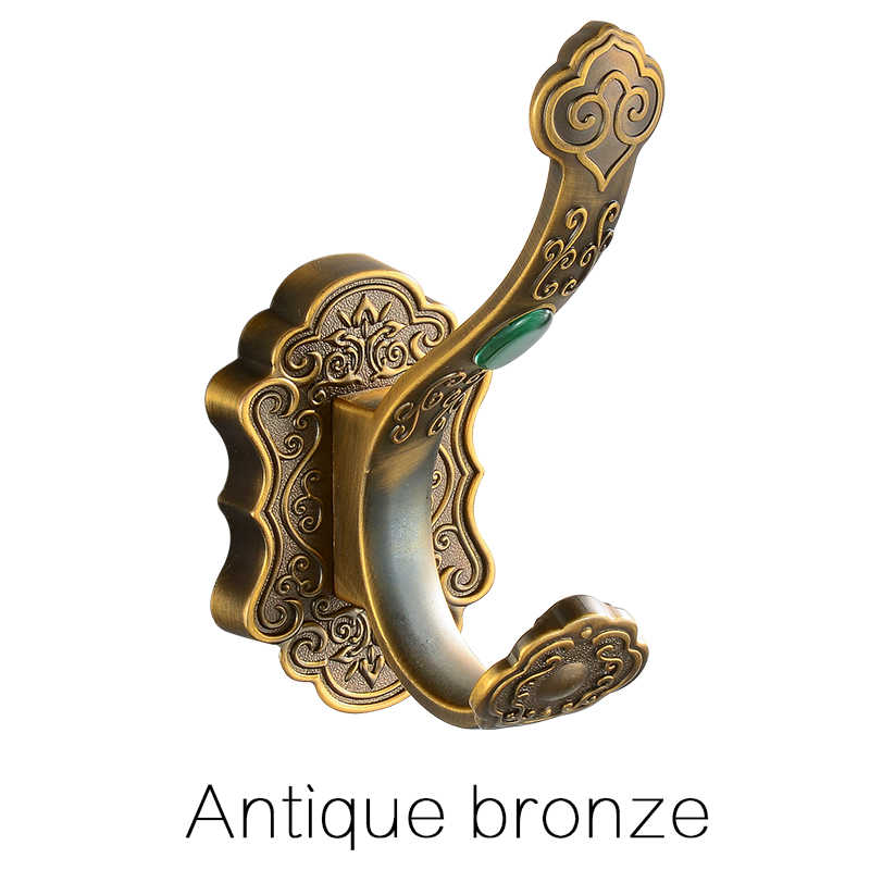 Robe Hooks Wall Mounted Vintage Hook Single Screw Towel Hook Holder Bathroom Accessories Bathroom Clothes Hook 8801