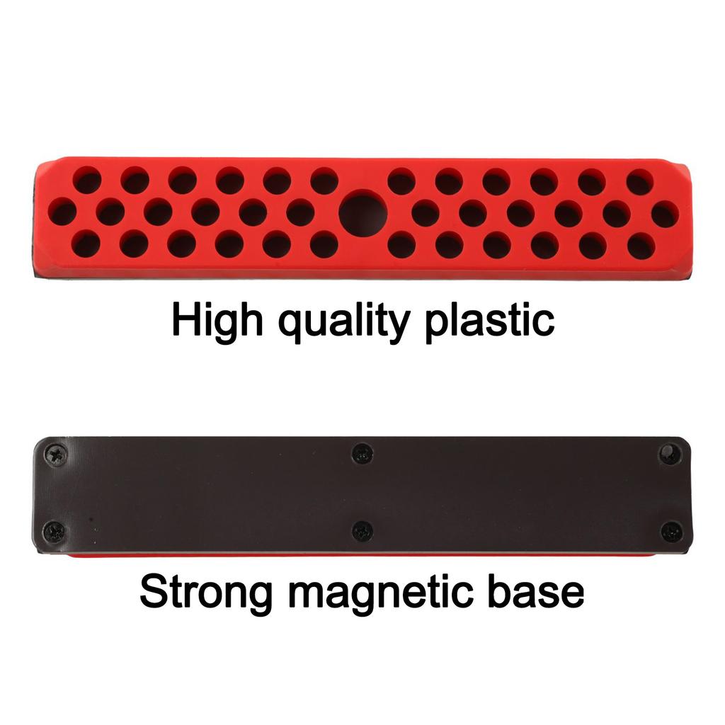 1 Pc Hex Bit Holder Organizer For 1/4inch Screwdriver 43 Holes Bit Storage Drill Bits Organizer Drill Bit Storage 180x20x31mm