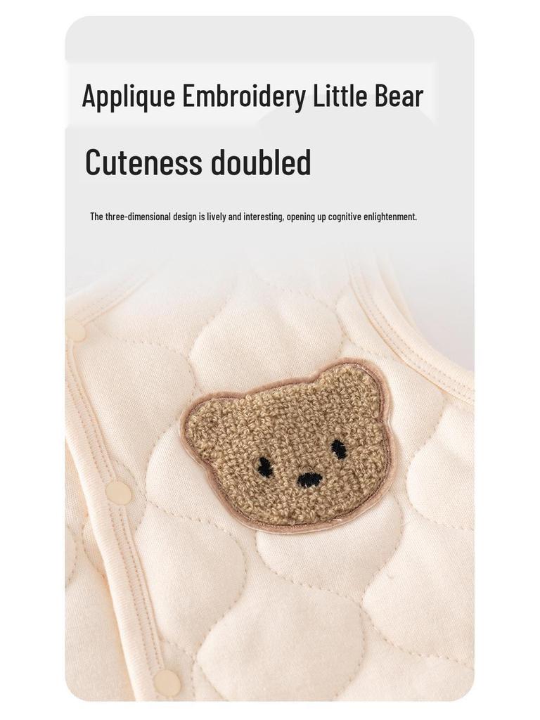 Cozy Cotton Toddler Vest: Warm Padded Outerwear for Autumn & Winter