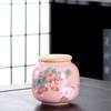 Creative Cute Strawberry Bunny Ceramic Storage Jar Portable Sealed Tea Jar Delicate Cartoon Bunny Storage Container Home Decor