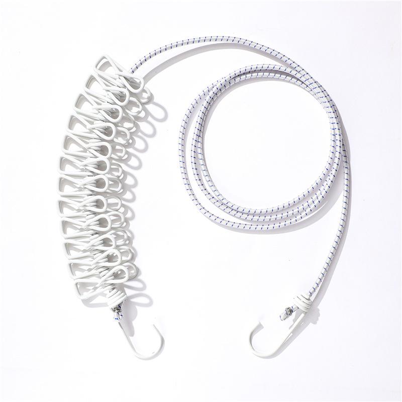 Underwear Clip Drying Rack Retractable Clothesline for Travel Drying Rope Home Balcony Clothespin Home Decor