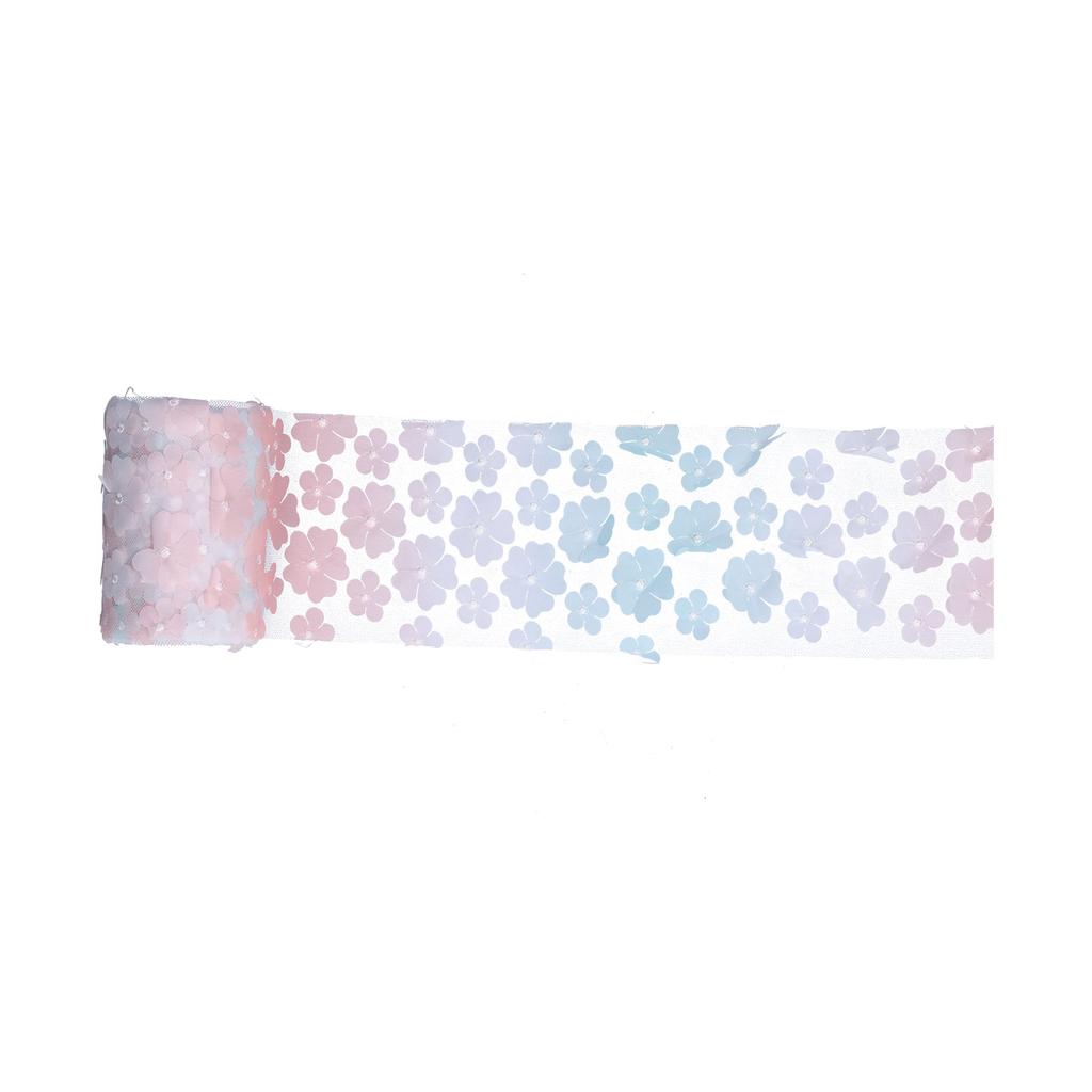 Flowers Tulle Rolls 10cm 10yd Premium Polyester Flexible Wide Application Exquisite Sparkling Tulle Rolls