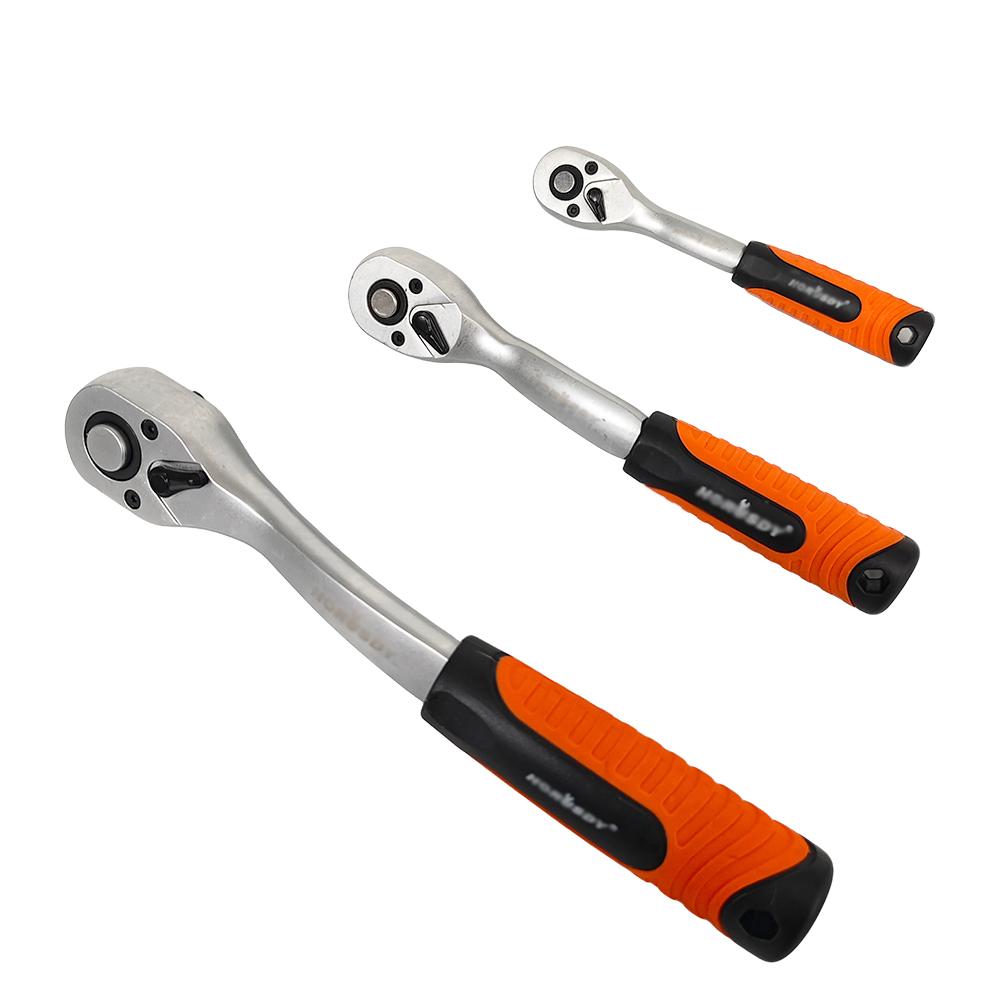 Adjustable Universal Carbon Steel Torque Wrench Ratchet Spanner OEM Customizable Metric Measurement System Wrench (orange,1/4 wrench&Natural&Wrench) оранжевый