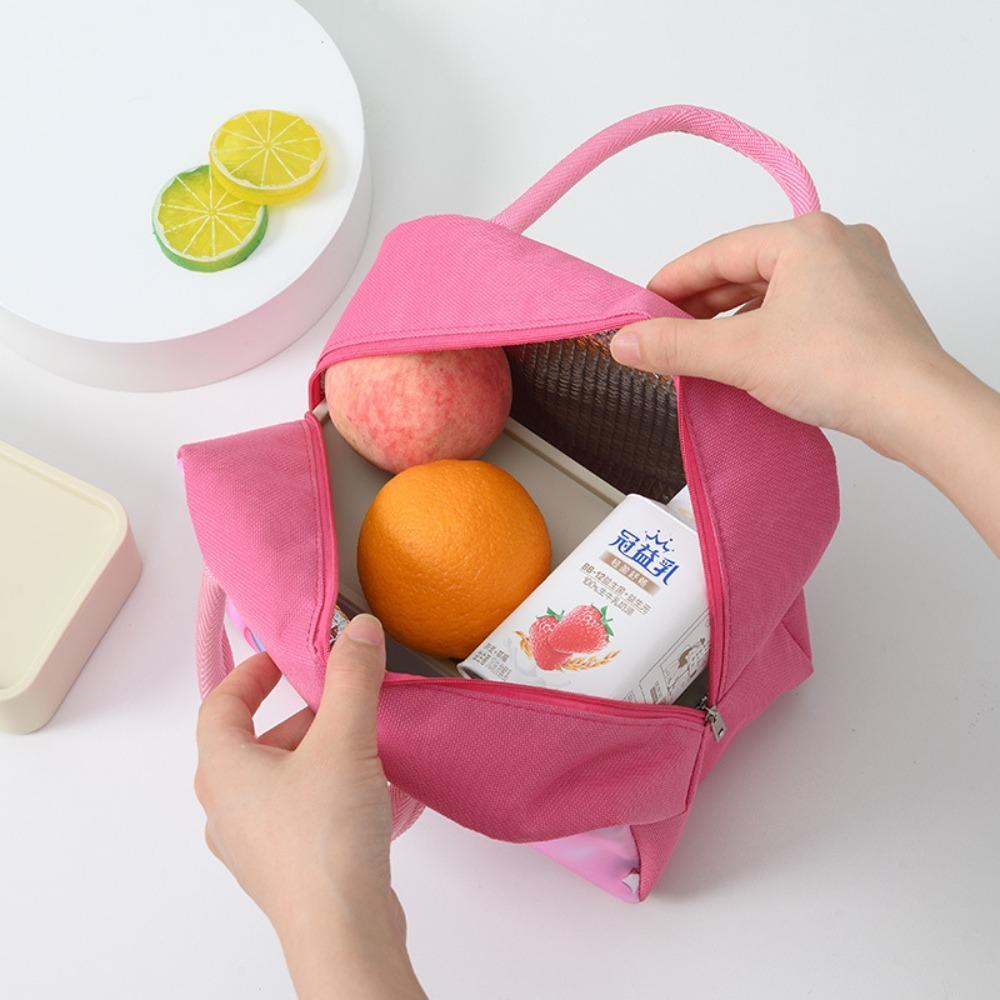 

Aluminum Foil Insulation Bag Oxford Cloth Storage Meal Bag Portable 3D Cartoon Lunch Box