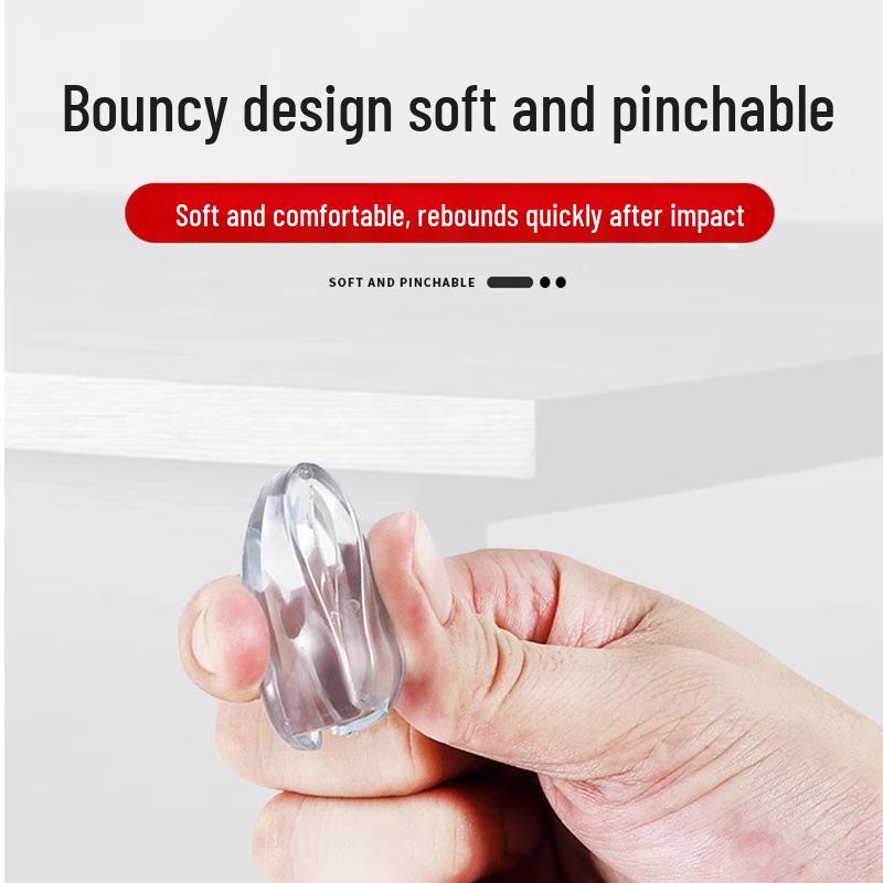 Weiche Silikon-Eckenschützer mit Aufprallschutz für Tische und Fenster