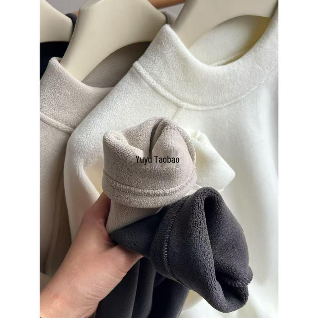 Women's Slim Fit Long Sleeve Soft Half-High Neck Base Layer Top - Versatile New Autumn Winter Style.
