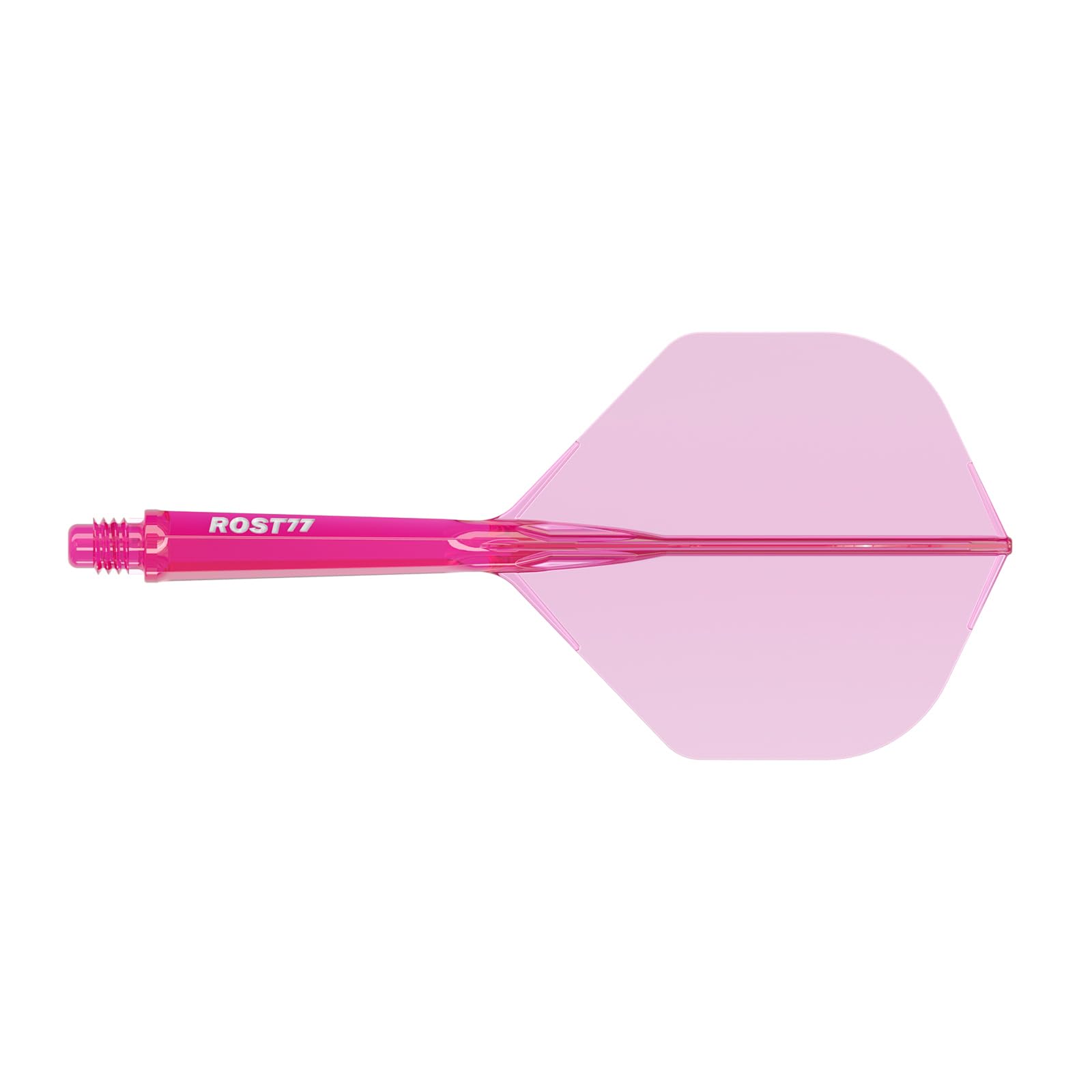 

CUESOUL ROST 77 Transparent Integrated Flight Standard Set of 3 Clear Rose Red White Logo M Size (CS-77-XB8T-M)