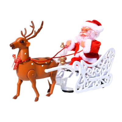 Santa Claus Musical Puppe Weihnachten Santa Klettern Leiter Perlen Hängende Dekoration Elektrische Kind