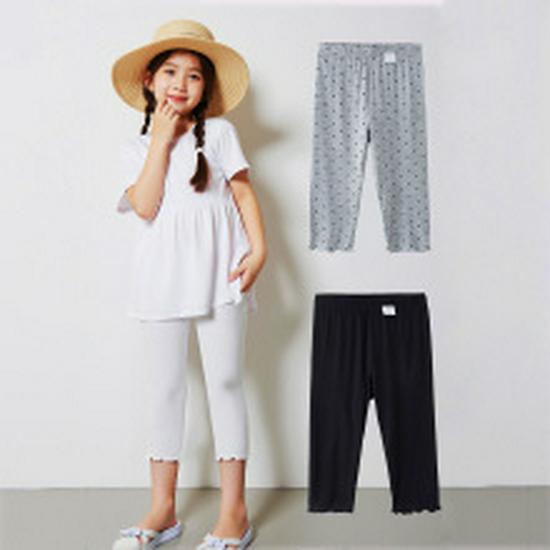 Korean Style Girls’ Modal Nightgown - Lightweight Summer Sleepwear for Children