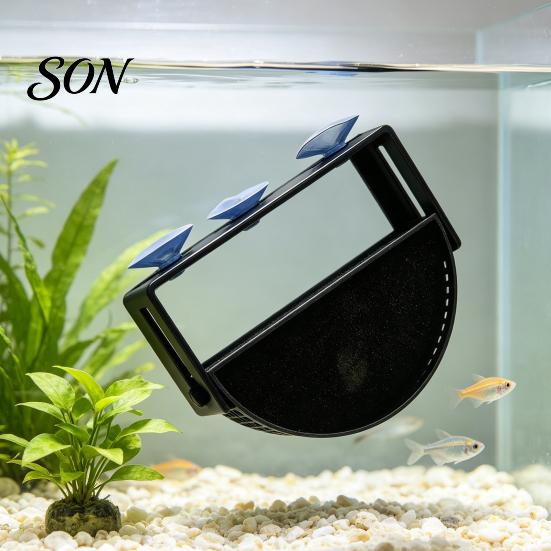 Aquatic Plant Protection Baffle Aquarium Filter with Suction Cups, Water Flow Controller, Fish Tank Hang-on Diffuser Accessory, Reducer Calmer