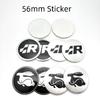 4KS 56mm SR Logo Samolepka Emblém Středu Kola Auta Krytka Náboje Znak pro Passat POLO Vento Jetta Tiguan R32 Bora Golf