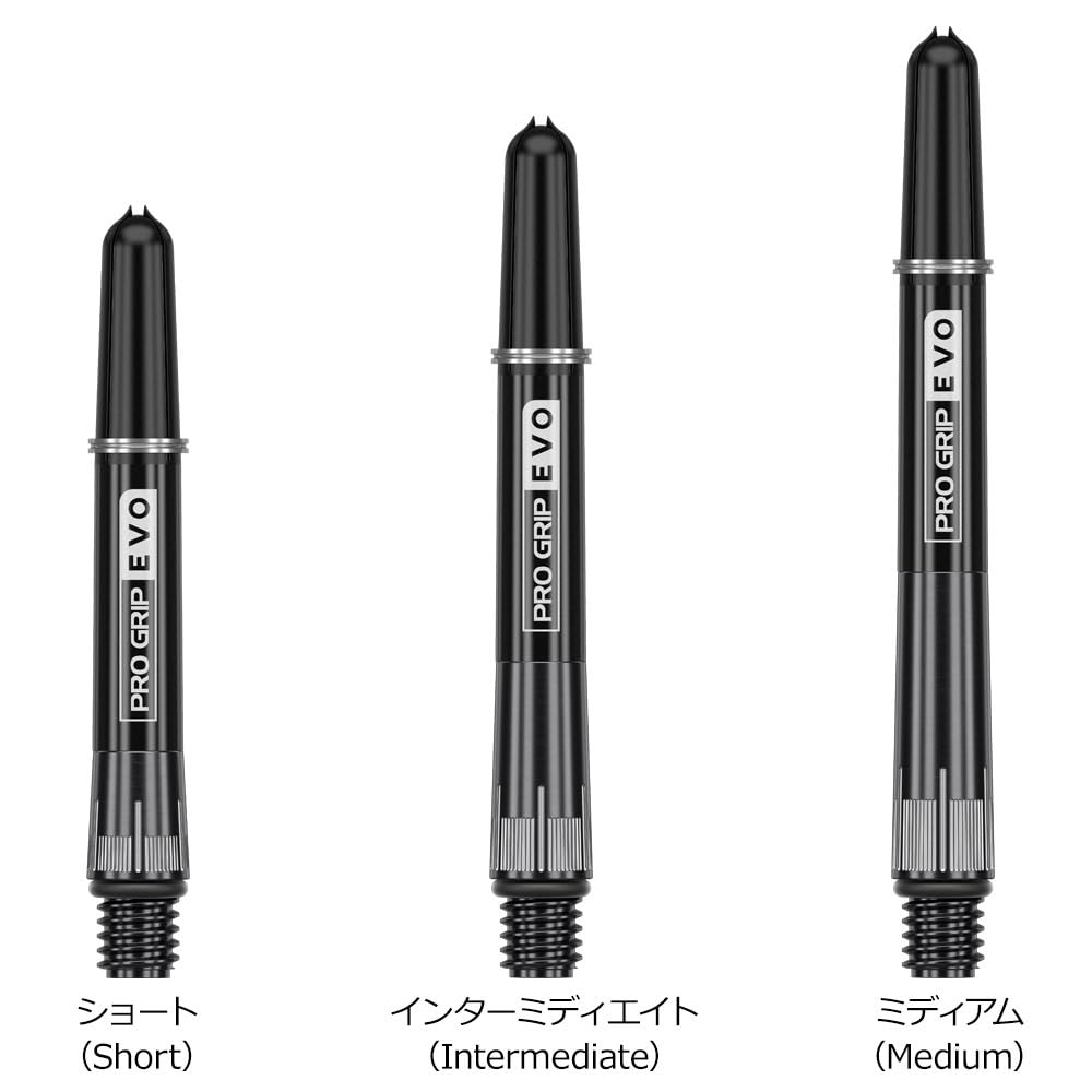 TARGET Target CHRONO TITANIUM PRO GRIP EVO SHAFT Chrono Titanium Pro Grip Evo Shaft Short 380340 Darts Shaft