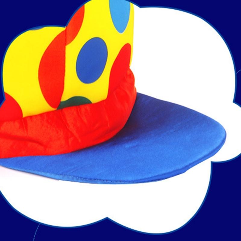 Cappello da Mago Cappello da Clown Arcobaleno Divertente Cappello a Cilindro da Clown per Natale Halloween Cosplay Festa Oggetti di Scena Costume da Clown Regali
