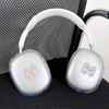 Laser Stereo Bow Transparent for Apple AirPods Max Protective Case Headphone Protective Case