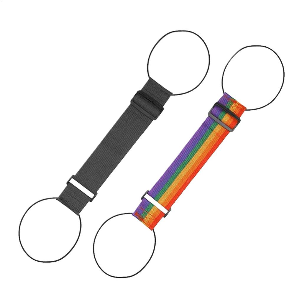 Regenbogen Verstellbarer Kofferriemen 2-in-1 Verbinder & Anti-Rutsch-Gurt zum Sichern & Tragen mehrerer Koffer, Rucksäcke, Taschen