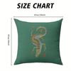 Mythical Lizard Tapestry square Jacquard Pillow Cover for Sofa Office Waist Cushion Cover Home Decorative Pillowcase