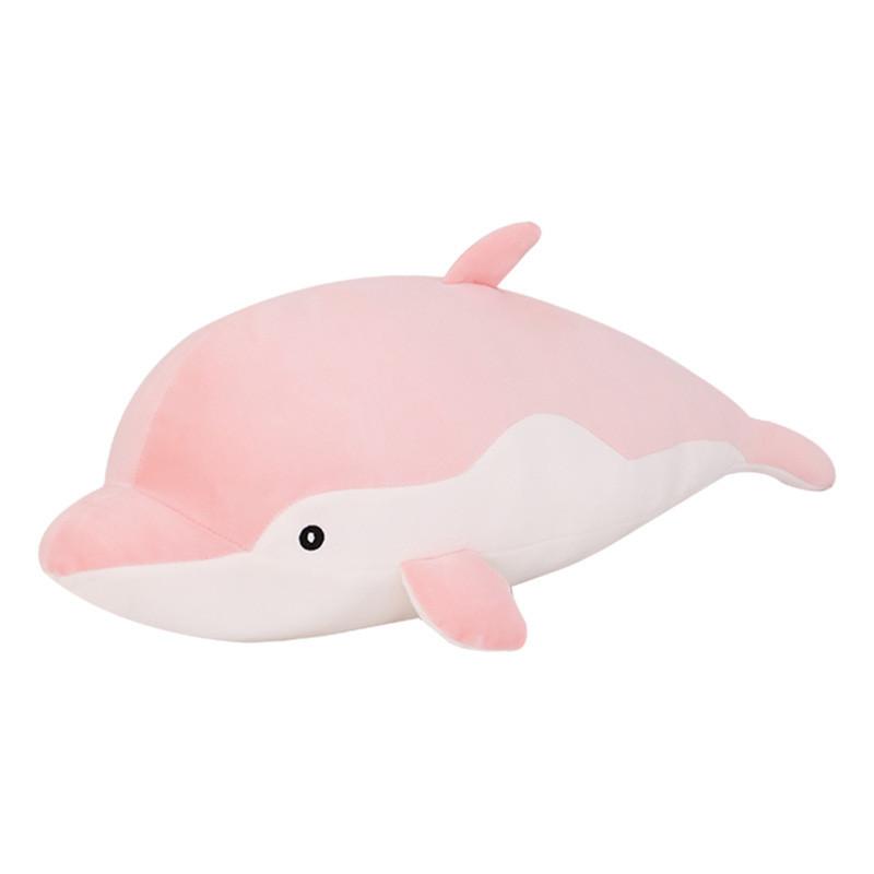 Dolphin Plush Toy Soft Stuffed Animal Pillow With Down Cotton For Kids Gift