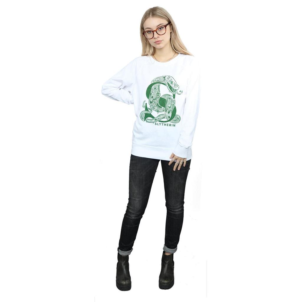 HARRY POTTER Womens/Ladies Slytherin Glitter Sweatshirt