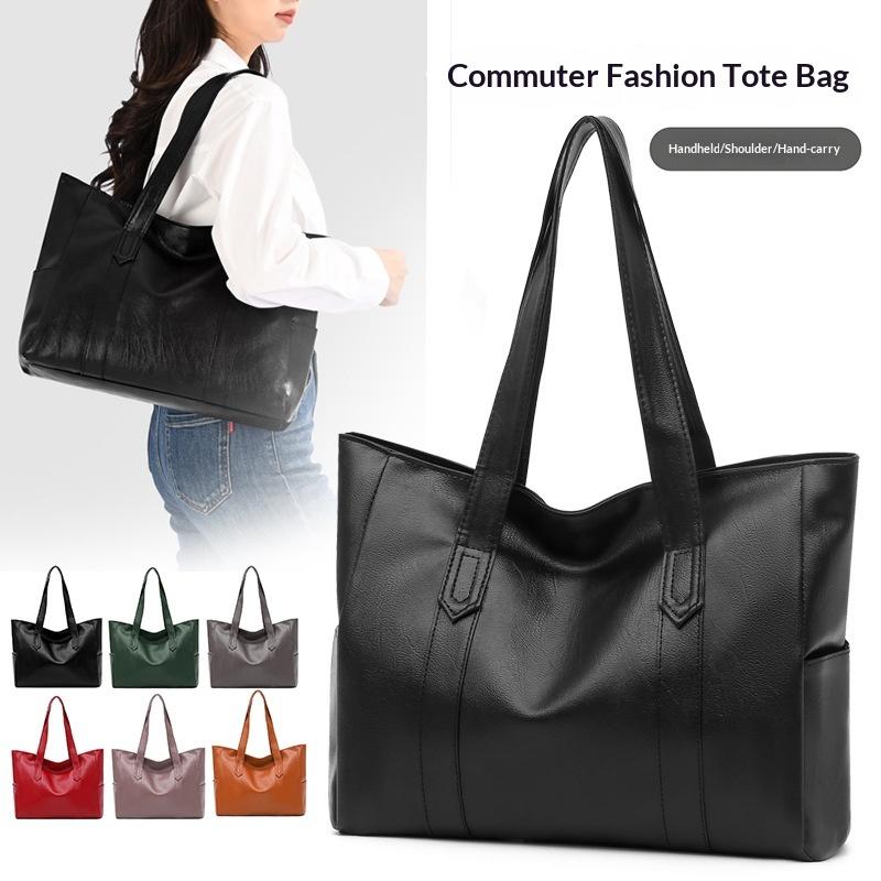 2026  Women'S Large Capacity Tote Bag Soft Leather Shoulder Bag Crossbody Bag Handbag