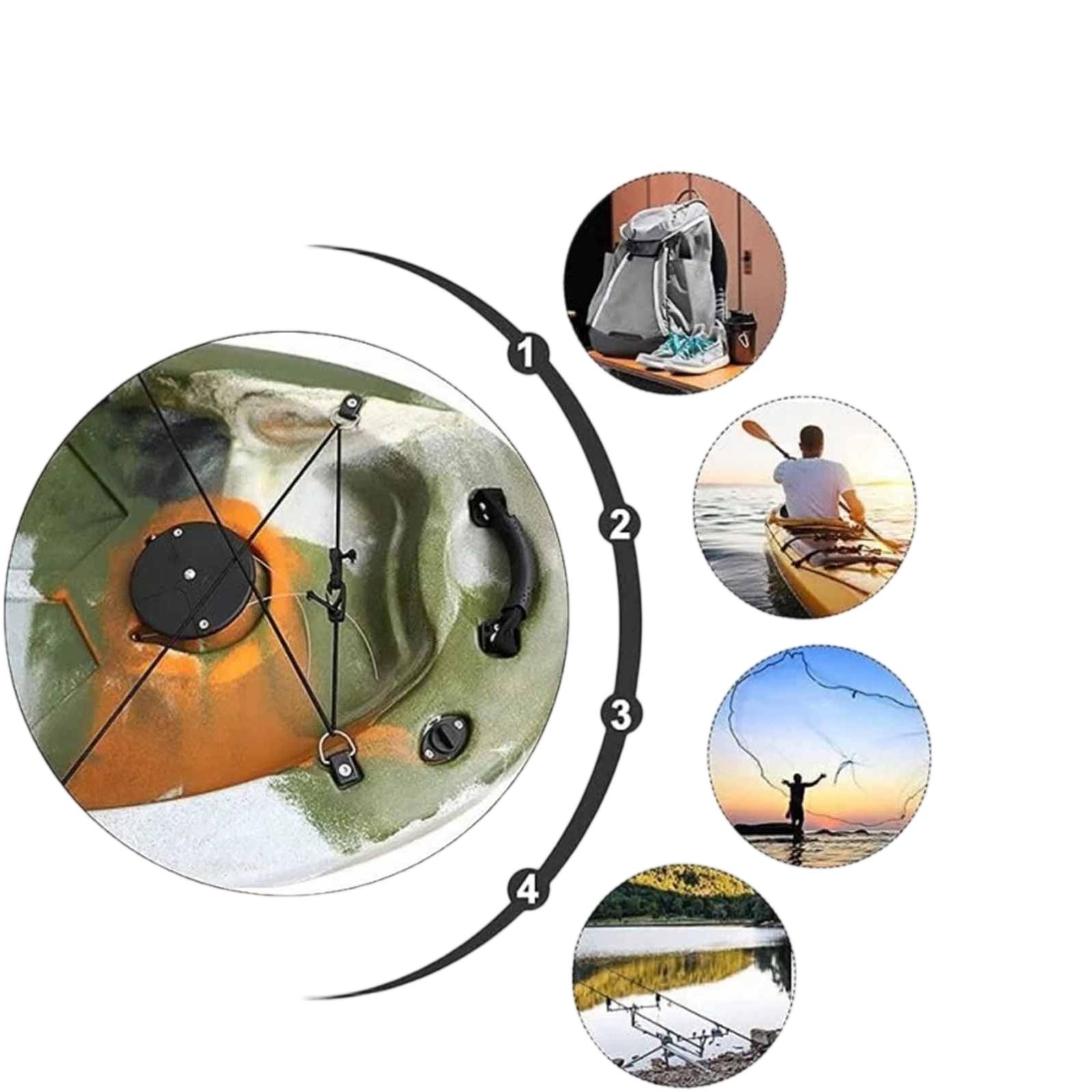 

Stainless Steel Rope Buckles – & Kayak Accessories with Screws for Outdoor Platforms and Use One Size