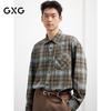 GXG Men's Plaid Long-Sleeve Shirt Jacket