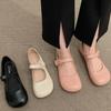Französische Mokassins mit weicher Sohle Damen 2025 neu Sommer vielseitig flachsohlige Einzelschuhe Sommer flachmündige Mary Jane Schuhe