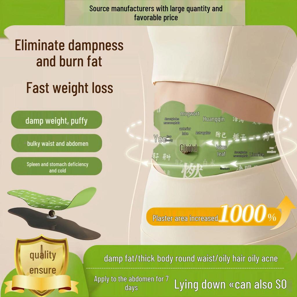Mugwort Slimming Belly & Abs Hot Compress Patch - Fat Loss & Waist Support