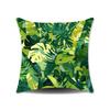 New Nap Pillow Green Leaves Sofa Plush Pillow Cover Home Bedroom Sofa Summer Pillow Cover