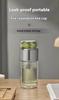 300ml Tea Separation Tea Cup Double-layer Glass Portable Creative Filter Anti-scalding Cup Advertising Gift  with Tea Filter