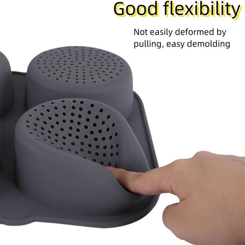 4/6/8 Holes Silicone Hamburger Bun Pan, Non Stick Baking Pan Cake Mold, Kitchen Tools