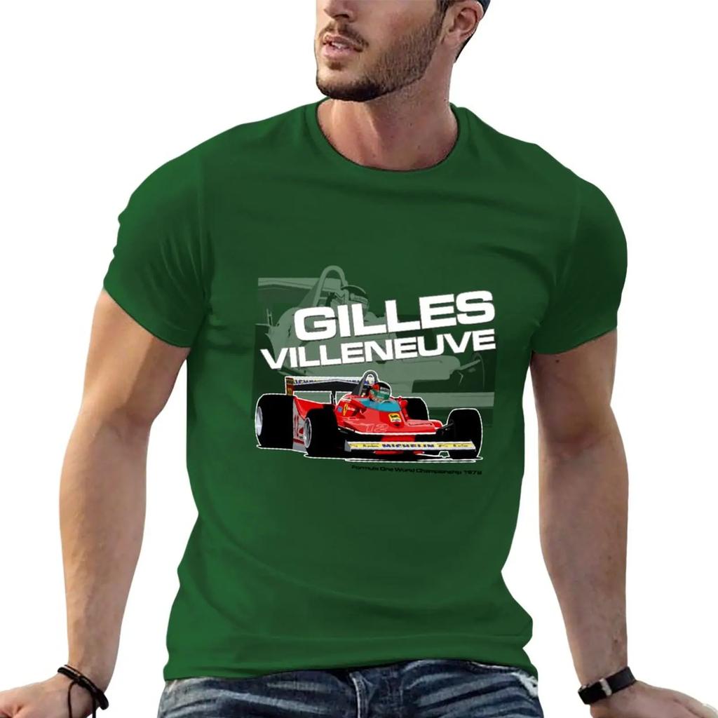 New Gilles Villeneuve - F1 1979 T-Shirt Tees Oversized T Shirt Oversized T Shirts T Shirts for Men Pack