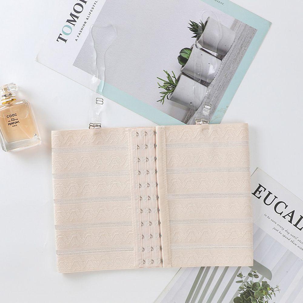 

Бесшовное утягивающее белье с бретелями, застежкой и шортами, женский корсет-жилет, бандаж для груди, бюстгальтер для томбоев L бежевый