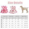Summer Dog Dress Cute Strawberry Print Bowknot Skirts Cat Princess Dress Chihuahua Yorkie Sweet Skirts Puppy Costume Pet Clothes