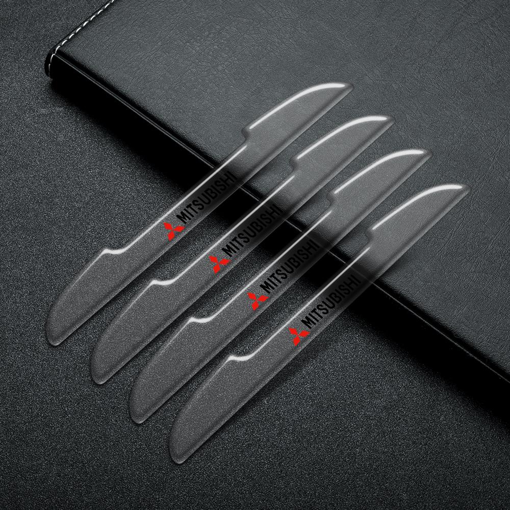 4PCS Car Anti Collision Strips Door Edge Protector Sticker Accessories For Mitsubishi Ralliart ASX Lancer EVO Fastener Converter