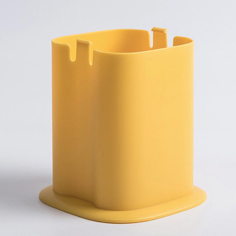 Desktop-Mülleimer, Presstyp, Mini-Mülleimer mit Abdeckung für Büro-Schminktisch, Dunkelblau