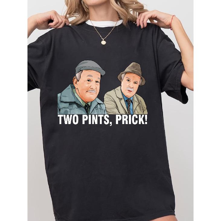 Men Funny Scottish Still Game T-Shirt - Two Pints Prick Scottish Comedy & Pub Party Tee - Lightweight Breathable Black Shir 1pc cotton 180g, Casual S чёрный
